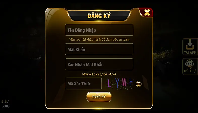 GO88 đăng ký nhanh 3 phút: điền thông tin, nhận OTP, xác thực số điện thoại, kích hoạt tài khoản, bắt đầu chơi ngay.